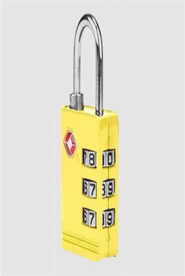 AMT TSA - 3 - DIAL COMBINATION LOCK YELLOW
